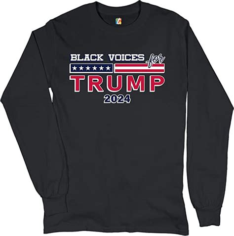 black voices for trump long sleeve t shirt donald trump