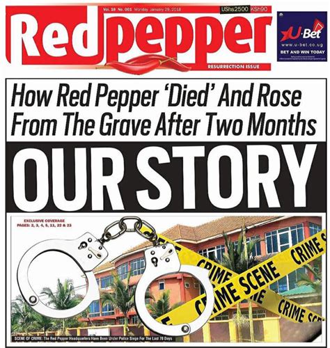 Ugandan Tabloid Red Pepper Returns To News Stands