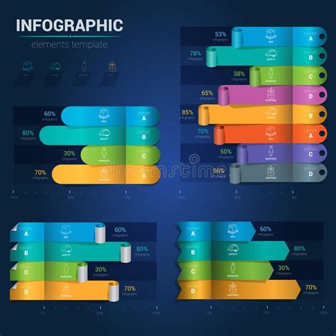 modern infographics options banner spiral pie chart