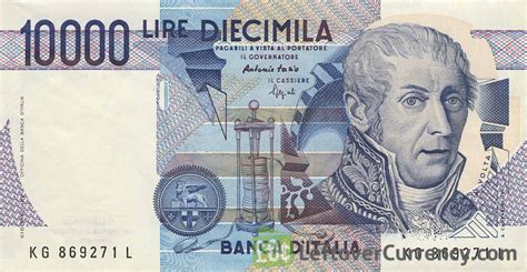 italian lire alessandro volta exchange   cash