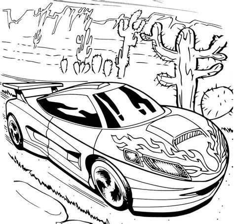 hot wheels coloring pages  print