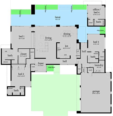 ultra modern house plan   bedroom suites td architectural designs house plans