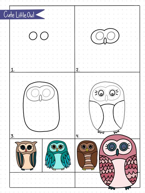 directed drawing cute owl  sweeter side  mommyhood owl drawing