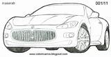 Turismo Maserati Car sketch template