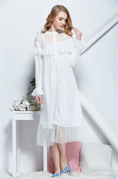 womens beautiful elegant vintage nightgowns long sleeping