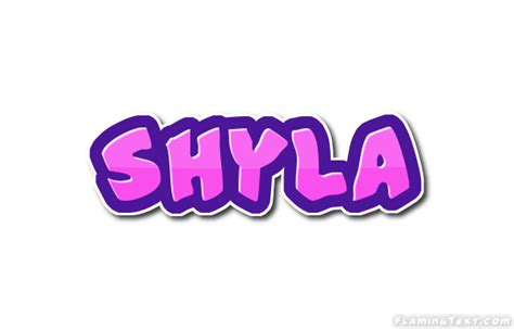 shyla logo herramienta de diseño de nombres gratis de flaming text