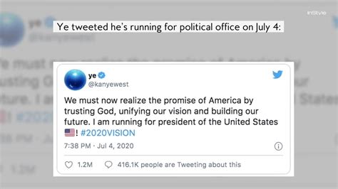 kanye west tweets hes running  president