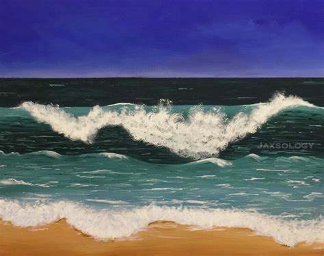 inkwell acrylic painting canvas art beach abstract jaxsology