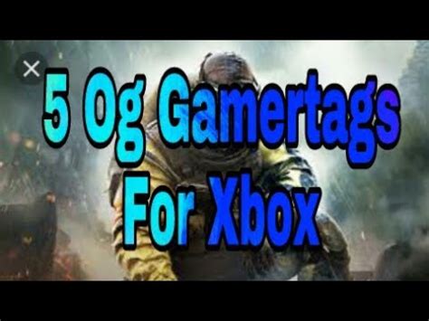 og gamertags xbox  youtube