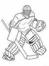 Ijshockey Keeper Meisje sketch template