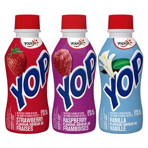 yoplait yop drinkable yogurt yoplait yop bottle   ml delivery cornershop canada