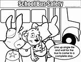 Safety Bus Coloring School Pages Sheets Colouring Elementary Color Printable Books Kids Rule Line Resolution Rules Medium sketch template