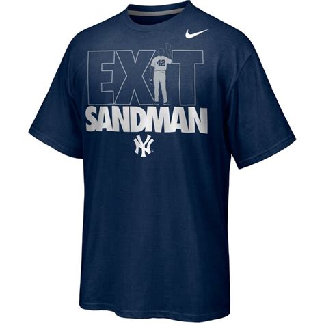 nike mariano rivera new york yankees exit sandman 42 retirement t