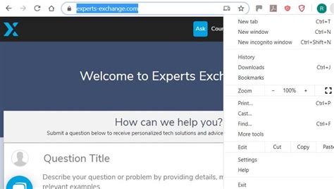 chrome  support experts exchange
