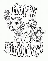 Coloring Pages Unicorn Birthday Happy Printable Kids Coloringfolder Mom sketch template