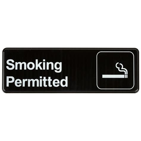 smoking permitted sign black  white