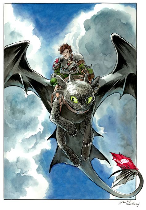 Hiccup And Toothless By Danielgovar On Deviantart