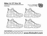 Nike Sneaker Kicksart sketch template