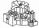 Coloring Gift Pages Christmas Present Popular sketch template