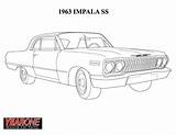 Impala Chevrolet sketch template