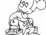 Fantasia Coloring Pages Mickey Bucket Wecoloringpage sketch template