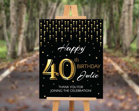 birthday  sign uniquely designed easily personalized