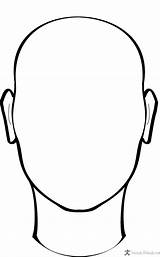 Faces Face Outline Blank Drawing Template Coloring Printable Pages sketch template