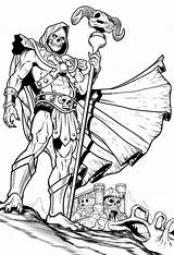 Skeletor He Man Coloring Pages Universe Deviantart Masters Cartoon Marvel Color Comics Comic Printable Adult Colouring Visit Books Desenho Superhero sketch template