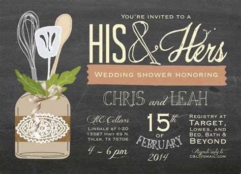 couples shower invitation his and hers couples shower etsy wedding