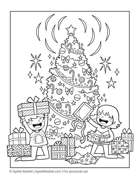 christmas coloring page  printable printable templates
