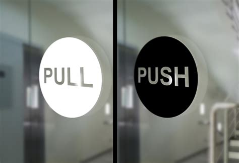 push pull stickers  door push pull door sign push pull etsy singapore