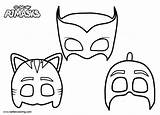 Pj Masks Coloring Pages Catboy Printable Kids Mask Book Cat Printables Color Print Template Car Adults Sheet Princess Templates Paw sketch template