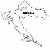 Croacia Croazia Croquis Croatia Disegni Cartine Nazioni Imagui Colorare Mapas Ausmalen Ubicado Condividi sketch template