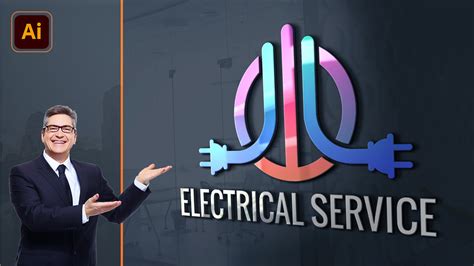 electrical services logo design template graphicsfamily