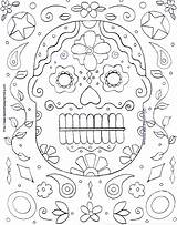 Coloring Pages Halloween High Dia Muertos Mask Los School Lit Color Printable Print Difficult Getcolorings Resolution Links Library Affiliate Note sketch template