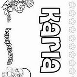 Karla Name Names Coloring Pages Girls Kerri Posters sketch template