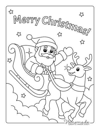 cute christmas coloring pages