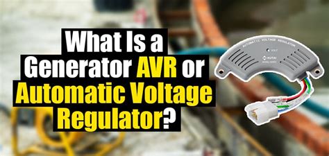 generator avr  automatic voltage regulator clever handymen