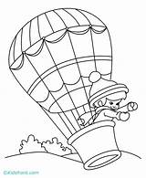 Balloon Coloring Air Hot Pages Printable Balloons Kids Transportation Colouring Board Popular Picolour Choose Coloringhome sketch template