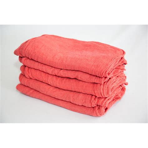 red shop towels  bulk route ready red shop towels  wiping