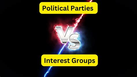 difference  political parties  interest groups