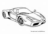 Coloring Ferrari Cars Enzo Printable Supercar Mph Km Speed sketch template