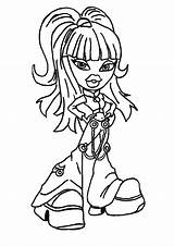 Bratz Coloring Pages Printable Kids sketch template