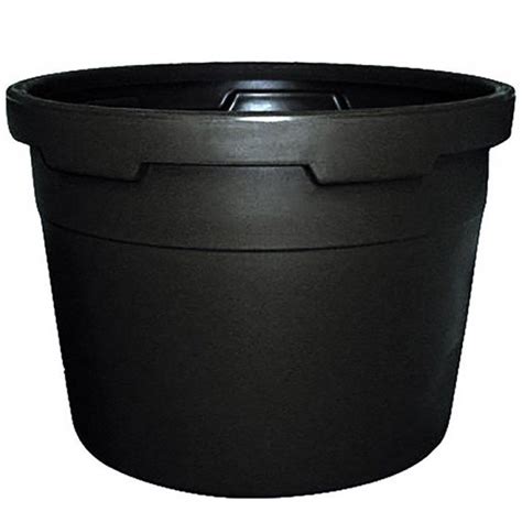 Round Advanced Tub Black Parklea Pots And Plants