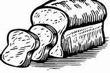Bread Coloring Pages Slice Two sketch template
