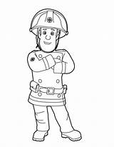 Fireman sketch template