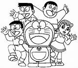 Nobita Doraemon sketch template