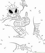 Spider Man Dot Dots Connect Worksheet Printable Adventures Drawing Spiderman Kids Pdf sketch template