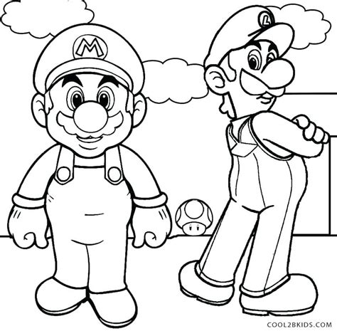 mario brothers printable coloring pages  getcoloringscom