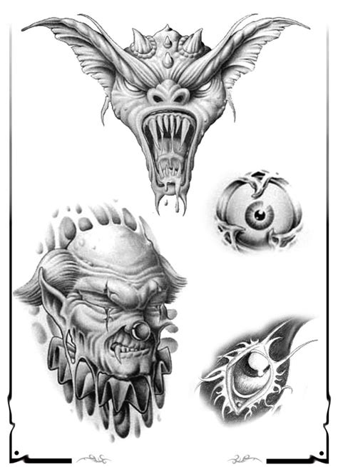 Demon Tattoo Design Img526 «skulls Demons «flash Tatto Sets «tattoo